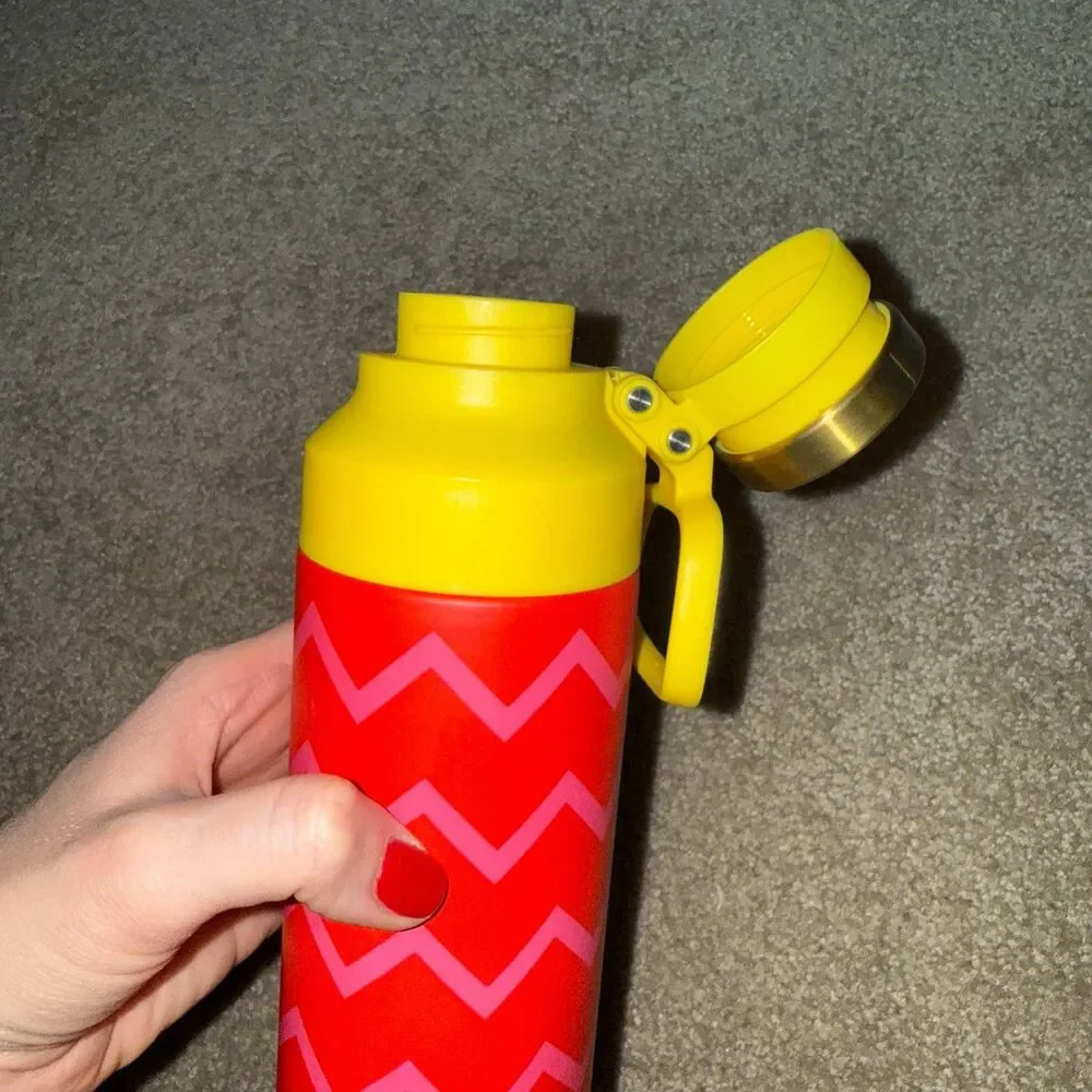 Target Rowing Blazers Vacuum Insulated Water Bottle Stainless Steel Red Pink NEW